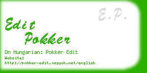 edit pokker business card